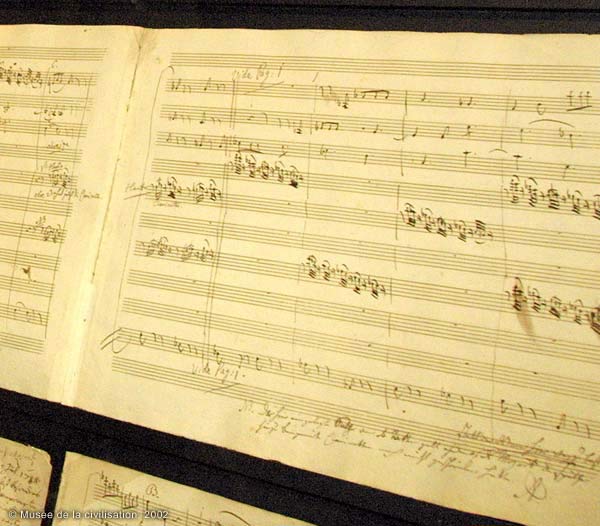 Mozart manuscript
