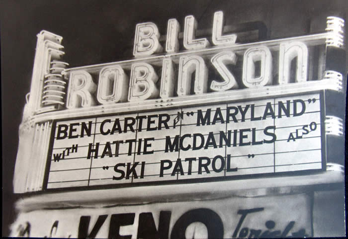 Bill Robinson movie theater, LA 1940