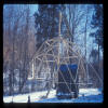 Progress on dome, winter '89